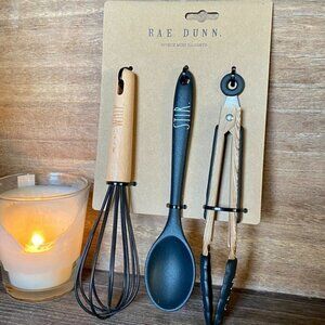 NEW - Rae Dunn - 3 piece SET - Mini Gadgets/Utensils SET - WHIP, STIR, GRAB